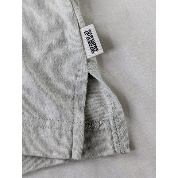 🎄 PINK VS EUC hoodie long sleeve top XS pale grey - Picture 5 of 16